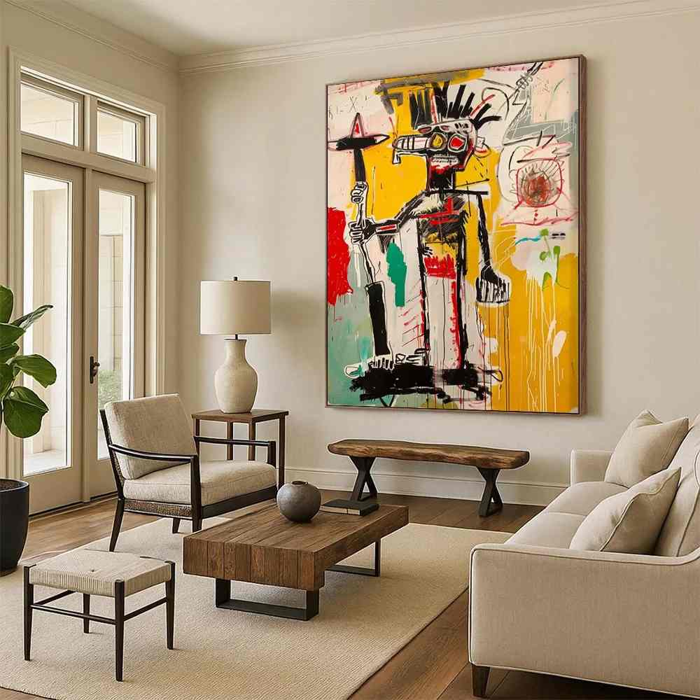 Figure Hand-painted Giant Abstract Wall Art for Office W9BB8